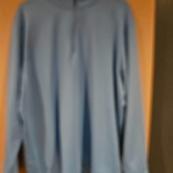 Live Oak Brand Quarter-Zip Pullover – Pale Blue | American Classic Essential - Picture 5 of 7